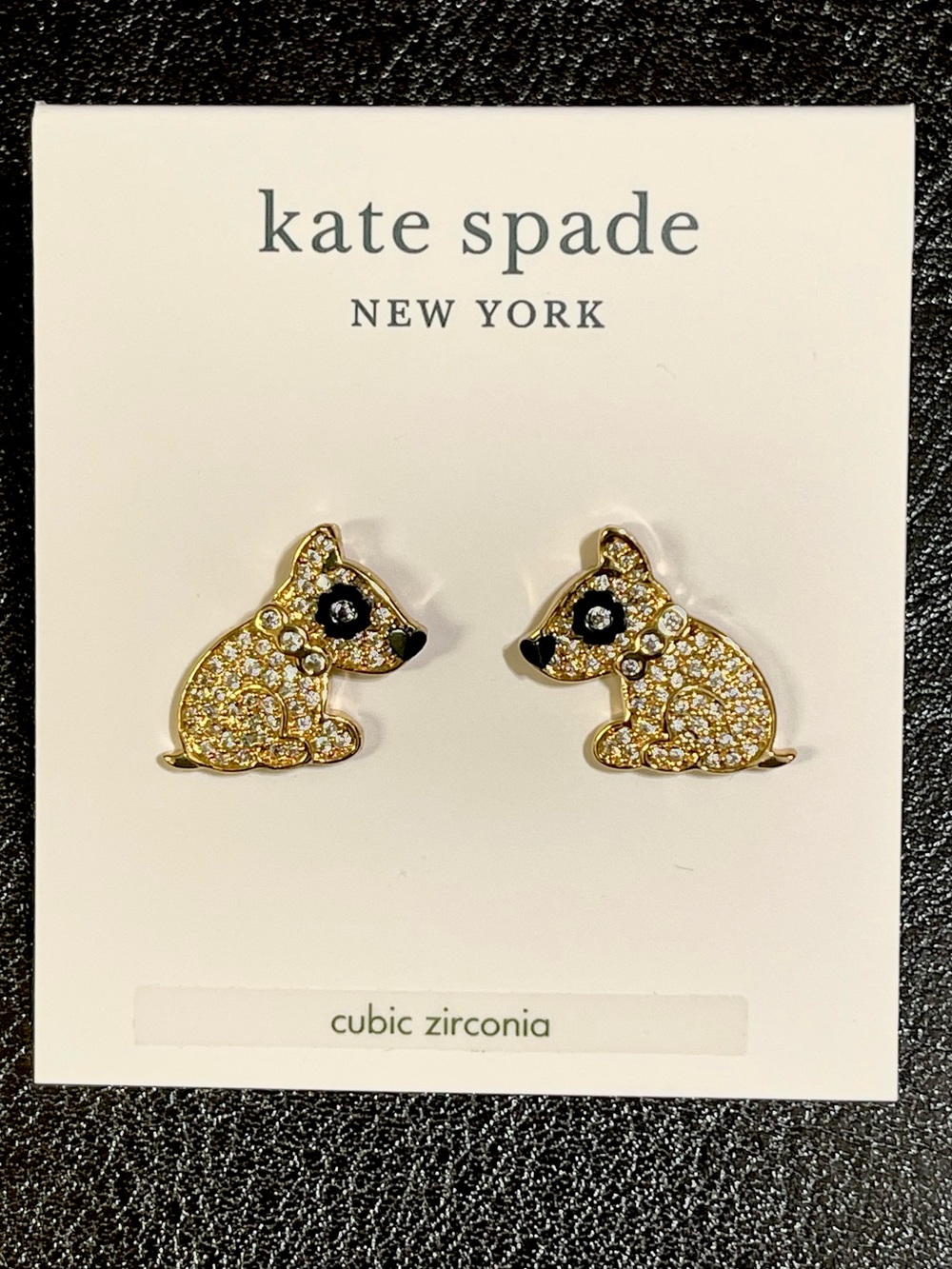 Kate Spade Milo Woman Stud Earrings Cubic Zirconia NWT